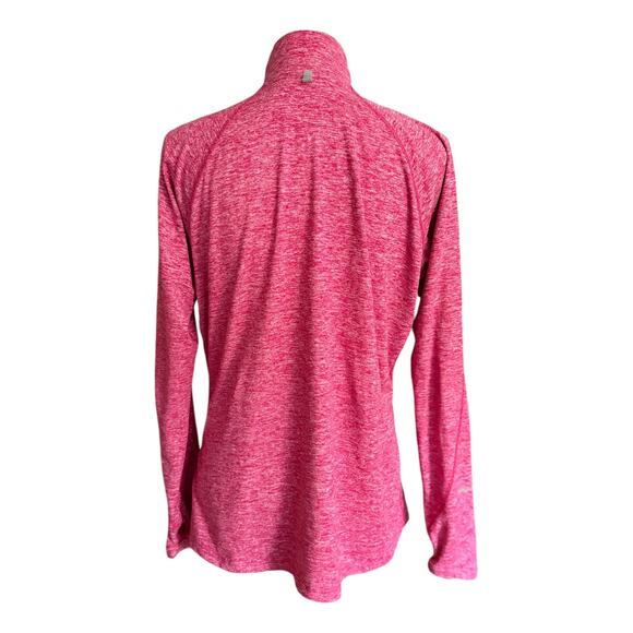 Nike Running Dri Fit Red Long Sleeve 1/4 Zip Pullover Size Large - Picture 2 of 5